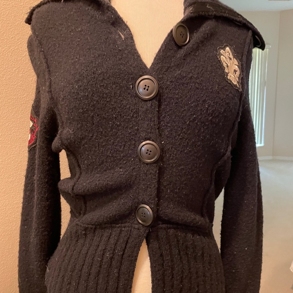 likelove Black fitted cardigan size L